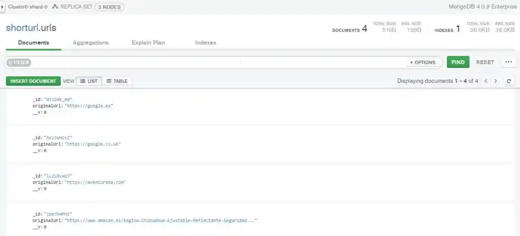 MongoDB Compass es una herramienta GUI para gestionar bases de datos mongoDB.