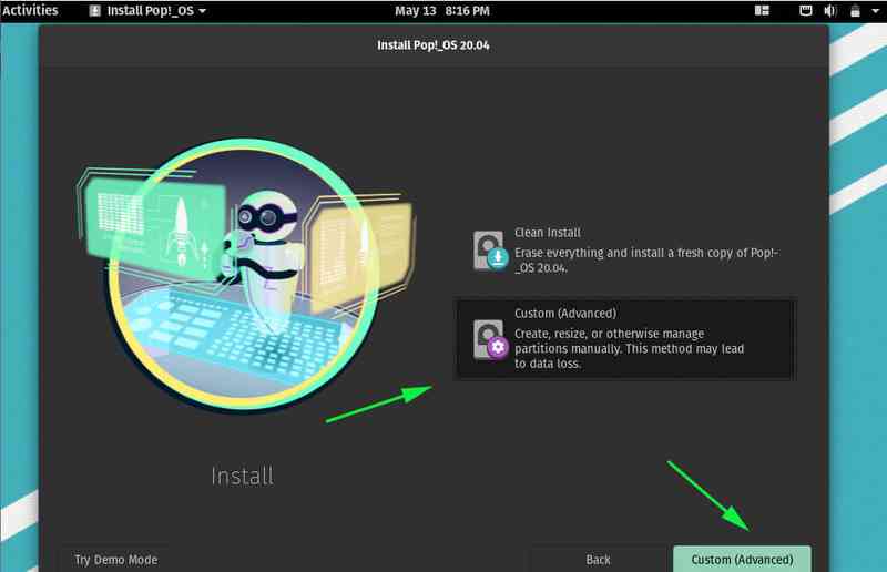 installer advanced